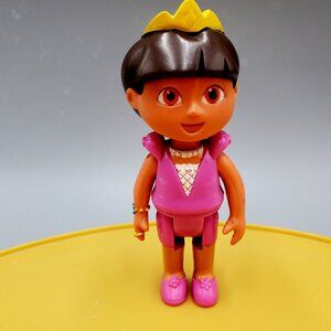 Dora the Explorer Pvc Figure Poseable Jointed with Crown Mattel 4 inch